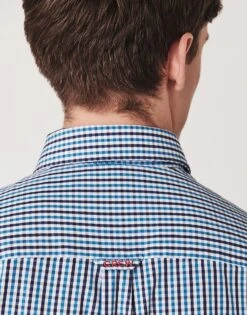 Crew Classic Fit Tattersall Shirt -Crew Clothing MMB004 SPBLUNVY 2