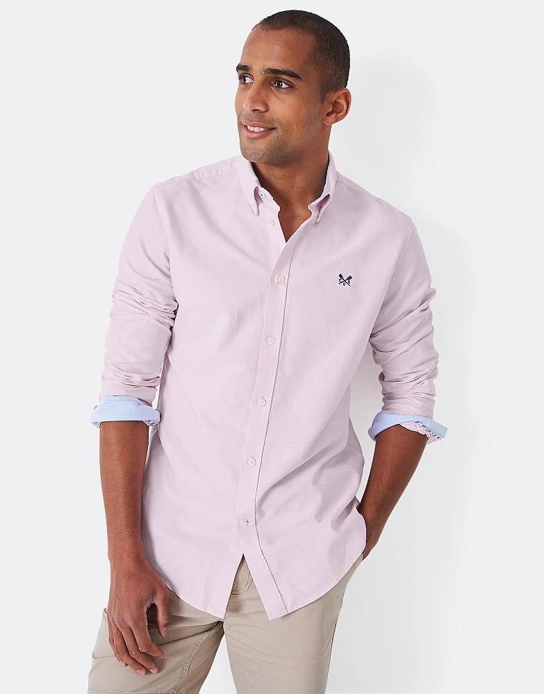 Pink Slim Fit Cotton Oxford Shirt 1 Pink Slim Fit Cotton Oxford Shirt