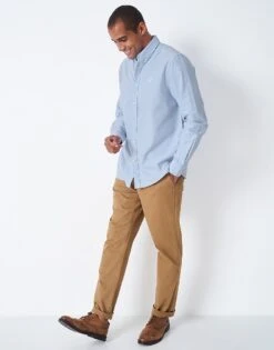 Crew Classic Fit Oxford Shirt -Crew Clothing MMB055 SKY 3