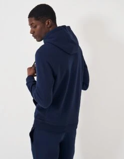 Crossed Oars Hoodie - Navy 6 Crossed Oars Hoodie - Navy -Crew Clothing MOD100 HRTNAVY 2