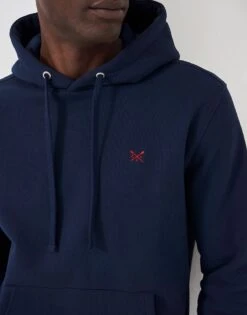 Crossed Oars Hoodie - Navy 7 Crossed Oars Hoodie - Navy -Crew Clothing MOD100 HRTNAVY 3