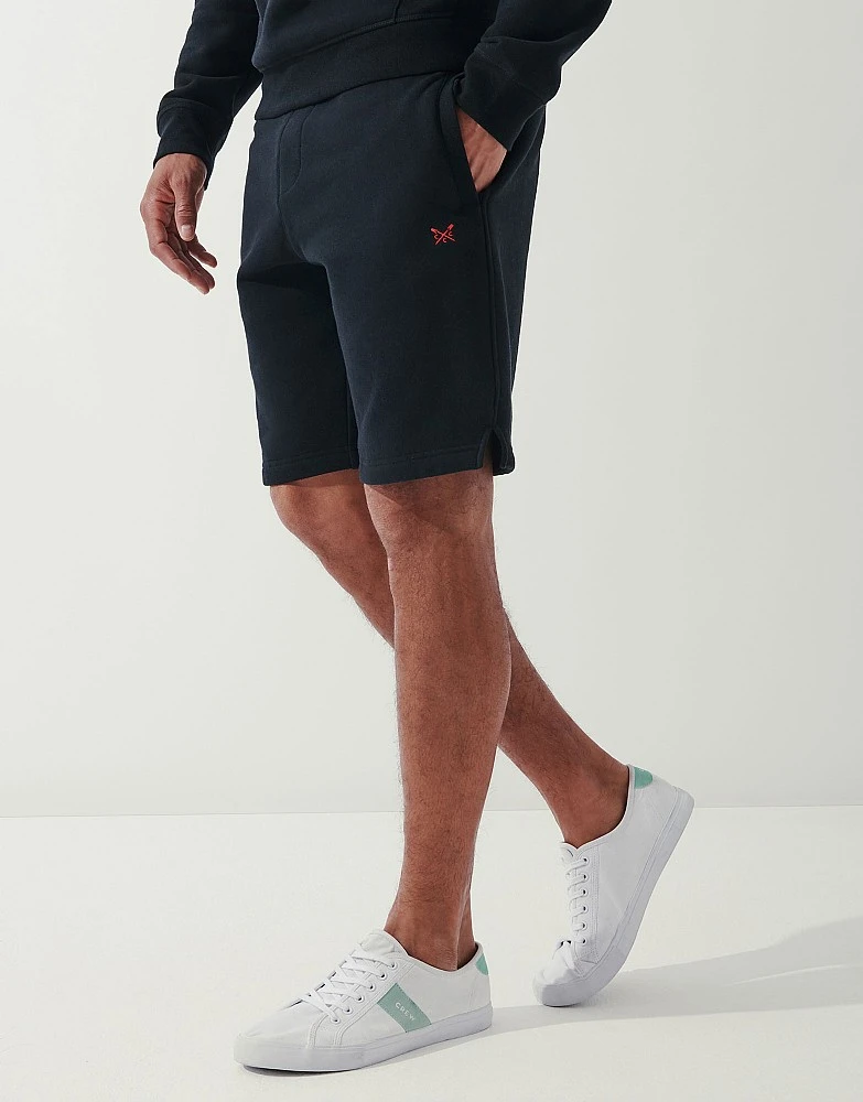 Crossed Oars Sweat Shorts - Black 2 Crossed Oars Sweat Shorts - Black - Image 2