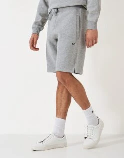 Crossed Oars Sweat Shorts - Grey -Crew Clothing MOD101 GRYMRL 2