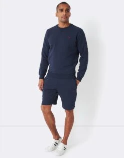 Crossed Oars Sweat Shorts - Navy