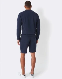 Crossed Oars Sweat Shorts - Navy 6 Crossed Oars Sweat Shorts - Navy -Crew Clothing MOD101 NAVY 2