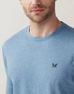 Short Sleeve Horsham T-Shirt -Crew Clothing MOE102 MIDBLUMRL 2