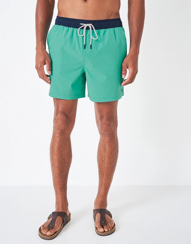 Sustainable Contrast Waist Swim Shorts 2 Sustainable Contrast Waist Swim Shorts - Image 2