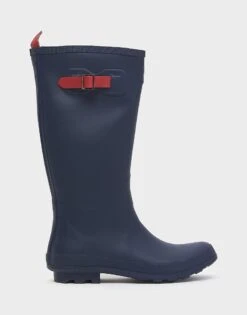 Men's Wellies 5 Men's Wellies -Crew Clothing MOK013 NAVYRED 2