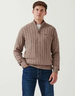 Regatta Half Zip Jumper -Crew Clothing MPC041 EARTHMRL 3