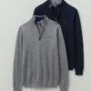 2 Pack Half Zip Knit Jumper