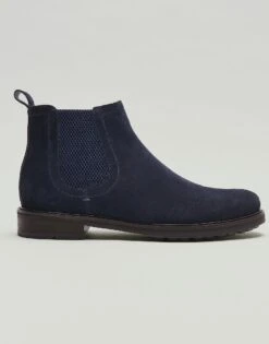 Noah Chelsea Suede Boot -Crew Clothing MPR005 NAVY 2
