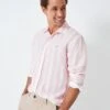 Long Sleeve Stripe Linen Shirt