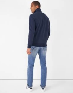 Navy Fairford Heritage Zip Through Sweatshirt -Crew Clothing MQD069 HRTNAVY 2