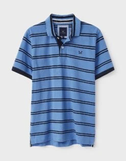 Tenby Stripe Polo Shirt -Crew Clothing MQE060 PROVCNVY 5