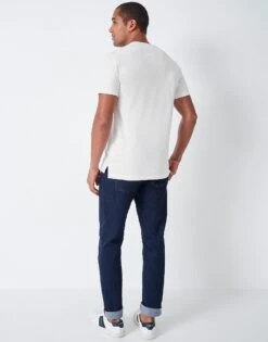 Coast To Coast Graphic T-Shirt 6 Coast To Coast Graphic T-Shirt -Crew Clothing MQE076 WHITE 2