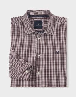 Micro Gingham Shirt -Crew Clothing MRB003 PORTROY 5