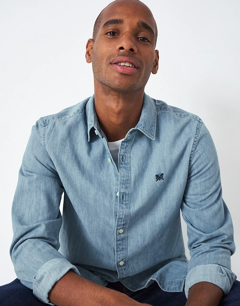 Long Sleeve Thornwick Denim Shirt 1 Long Sleeve Thornwick Denim Shirt