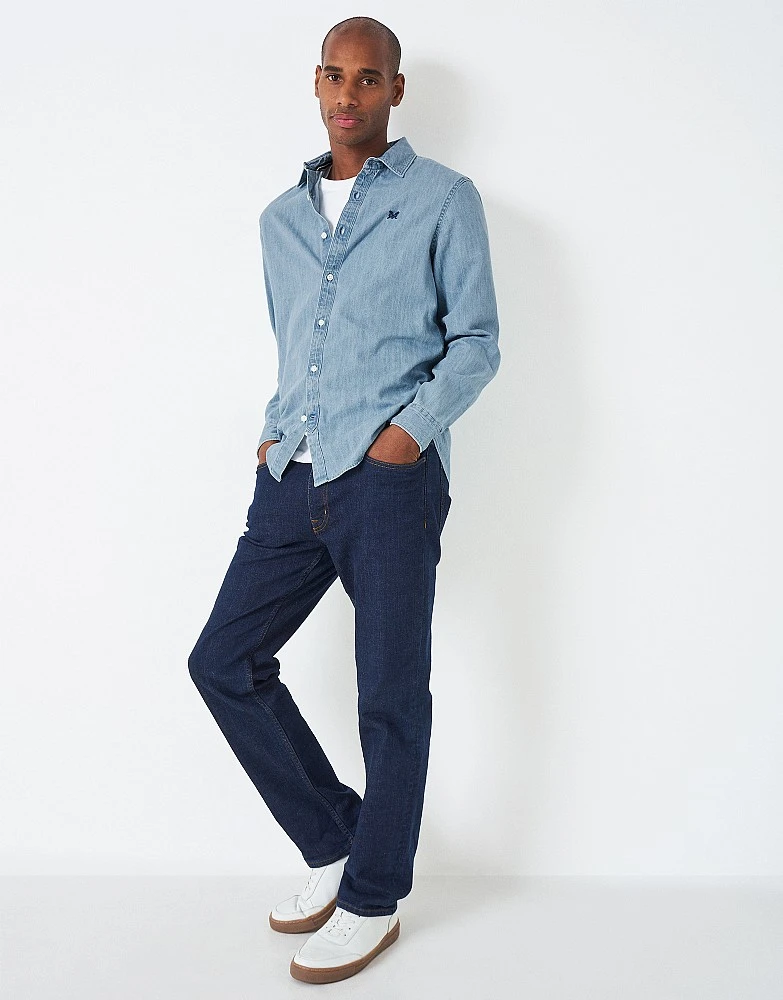 Long Sleeve Thornwick Denim Shirt 2 Long Sleeve Thornwick Denim Shirt - Image 2