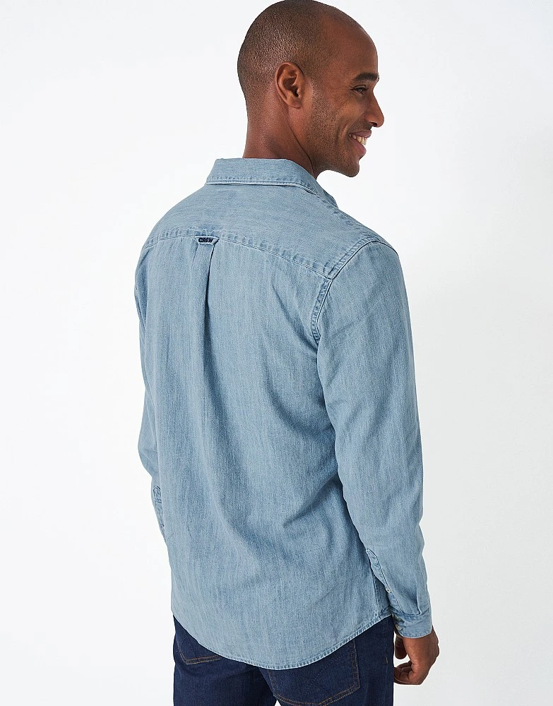 Long Sleeve Thornwick Denim Shirt 3 Long Sleeve Thornwick Denim Shirt - Image 3
