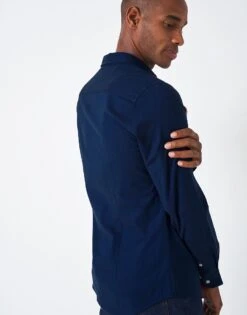 Slim Stretch Fit Organic Oxford Shirt -Crew Clothing MRB022 MEZZRNE 2