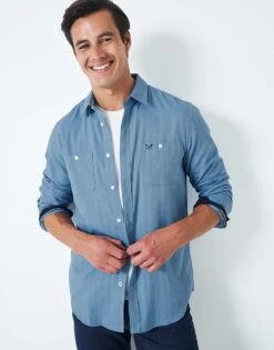 Cotton Herringbone Shirt