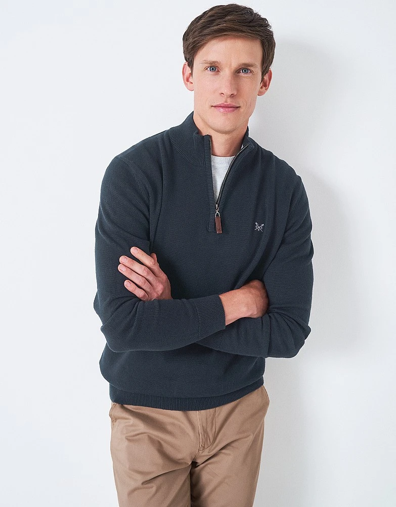Classic Half Zip Knit Jumper 1 Classic Half Zip Knit Jumper