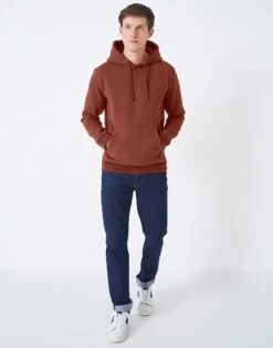 Crossed Oars Hoodie -Crew Clothing MRD100 HENNA 3