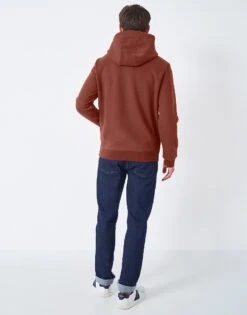 Crossed Oars Hoodie -Crew Clothing MRD100 HENNA 4