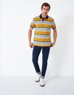 Sternway Marl Polo Shirt -Crew Clothing MRE086 SUNFLWR 3