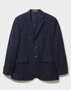 Wool Check Blazer 11 Wool Check Blazer -Crew Clothing MSA023 DARKNAVY 6