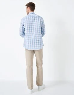 Poplin Check Shirt -Crew Clothing MSB021 BLUDECCO 2