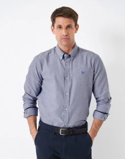 Crew Slim Fit Oxford Shirt 7 Crew Slim Fit Oxford Shirt -Crew Clothing MSB022 TWIBLUWHT 2