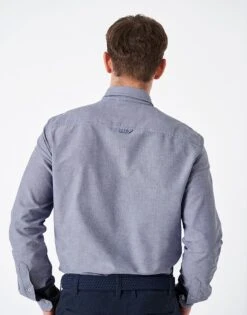 Crew Slim Fit Oxford Shirt 8 Crew Slim Fit Oxford Shirt -Crew Clothing MSB022 TWIBLUWHT 3
