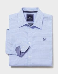 Stretch Fit Dobby Week Shirt 9 Stretch Fit Dobby Week Shirt -Crew Clothing MSB027 BLUES 6