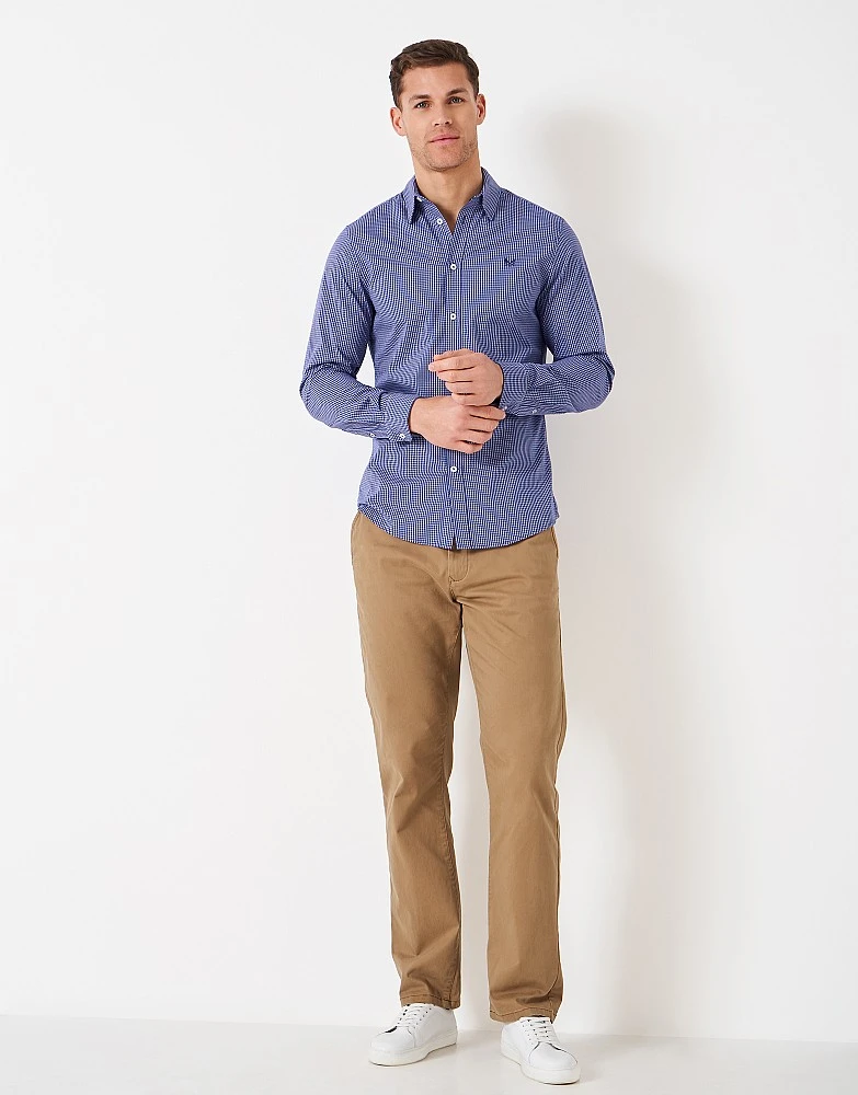 Stretch Fit Mini Grid Check Shirt 2 Stretch Fit Mini Grid Check Shirt - Image 2