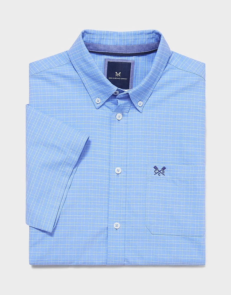 Short Sleeve Check Oxford Shirt 5 Short Sleeve Check Oxford Shirt - Image 5