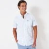 Short Sleeve Grid Check Oxford Shirt