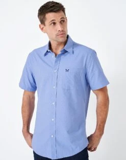 Short Sleeve Cotton Dobby Shirt