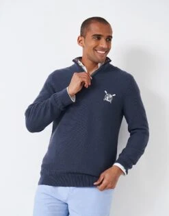 30th Collection Merino Half Zip Knit Jumper