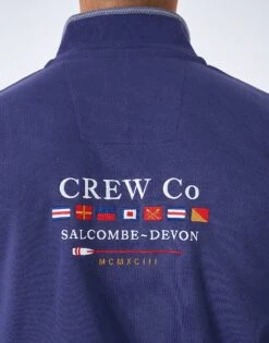 Waterside Half Zip Sweatshirt -Crew Clothing MSD029 TWIBLUE 4