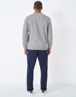 Wobridge Graphic Crew Neck Sweatshirt -Crew Clothing MSD033 GREY 2