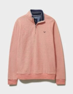 Birdseye Half Zip Sweatshirt -Crew Clothing MSD044 CORALPRIS 6