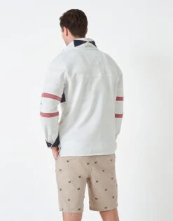 30th Collection Padstow Sweatshirt 7 30th Collection Padstow Sweatshirt -Crew Clothing MSD051 WHTLINEN 2