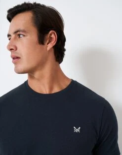 Ocean T-Shirt -Crew Clothing MSE003 DKNAVY 3