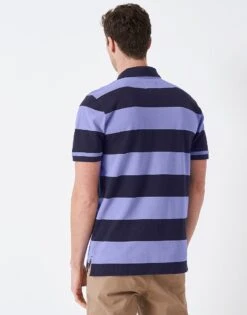 Heritage Stripe Polo Shirt -Crew Clothing MSE023 NVYDPPERIW 2
