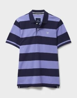 Heritage Stripe Polo Shirt -Crew Clothing MSE023 NVYDPPERIW 6