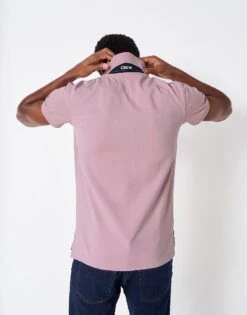 Stretch Pique Polo Shirt -Crew Clothing MSE024 HOLLYHOCK 3