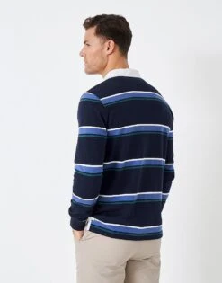 Birkby Rugby Shirt 8 Birkby Rugby Shirt -Crew Clothing MSE031 BLUEWHT 3