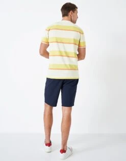 Helscott Stripe T-Shirt -Crew Clothing MSE039 PORCLEMONC 2