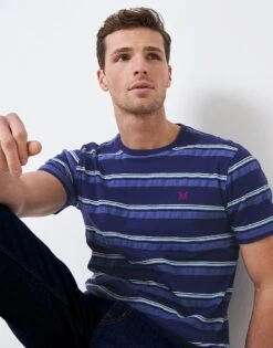 Perran Textured Stripe T-Shirt